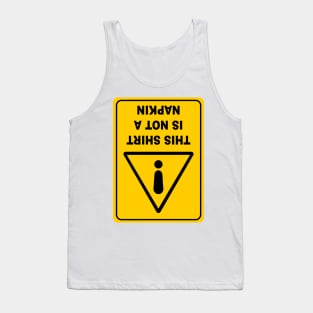 This Shirt is Not a Napkin Messy Kids Men Women Funny Tank Top